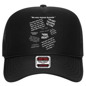 Stuff My Dad Says High Crown Mesh Back Trucker Hat