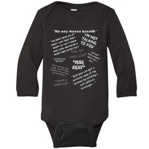 Stuff My Dad Says Baby Long Sleeve Bodysuit