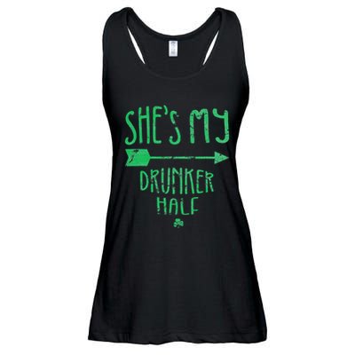 She's My Drunker Half Saint Patrick's Day Couples Ladies Essential Flowy Tank