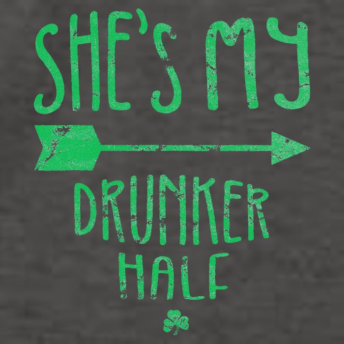 She's My Drunker Half Saint Patrick's Day Couples Vector Backpack