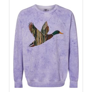 Sitka Mallard Dux Waterfowl Hunting Gear Duck Camo Colorblast Crewneck Sweatshirt