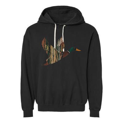 Sitka Mallard Dux Waterfowl Hunting Gear Duck Camo Garment-Dyed Fleece Hoodie