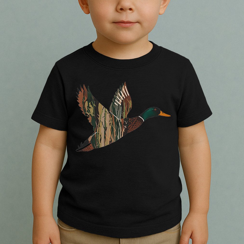 Sitka Mallard Dux Waterfowl Hunting Gear Duck Camo Toddler T-Shirt