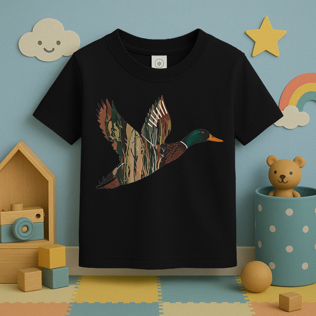 Sitka Mallard Dux Waterfowl Hunting Gear Duck Camo Toddler T-Shirt