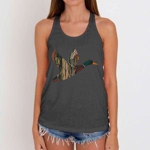 Sitka Mallard Dux Waterfowl Hunting Gear Duck Camo Women's Knotted Racerback Tank