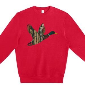 Sitka Mallard Dux Waterfowl Hunting Gear Duck Camo Premium Crewneck Sweatshirt