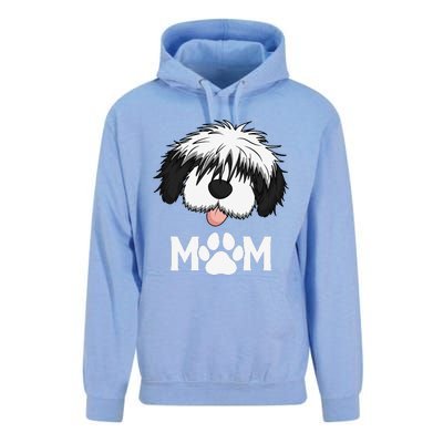 Sheepadoodle Mom Dog Mother Gift Idea For Mother's Day Unisex Surf Hoodie