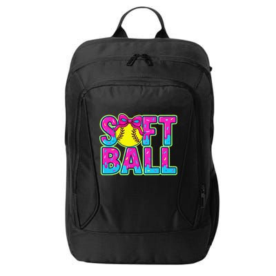 Softball Mama Drip Ice Cream Baseball Drip Game Day City Backpack