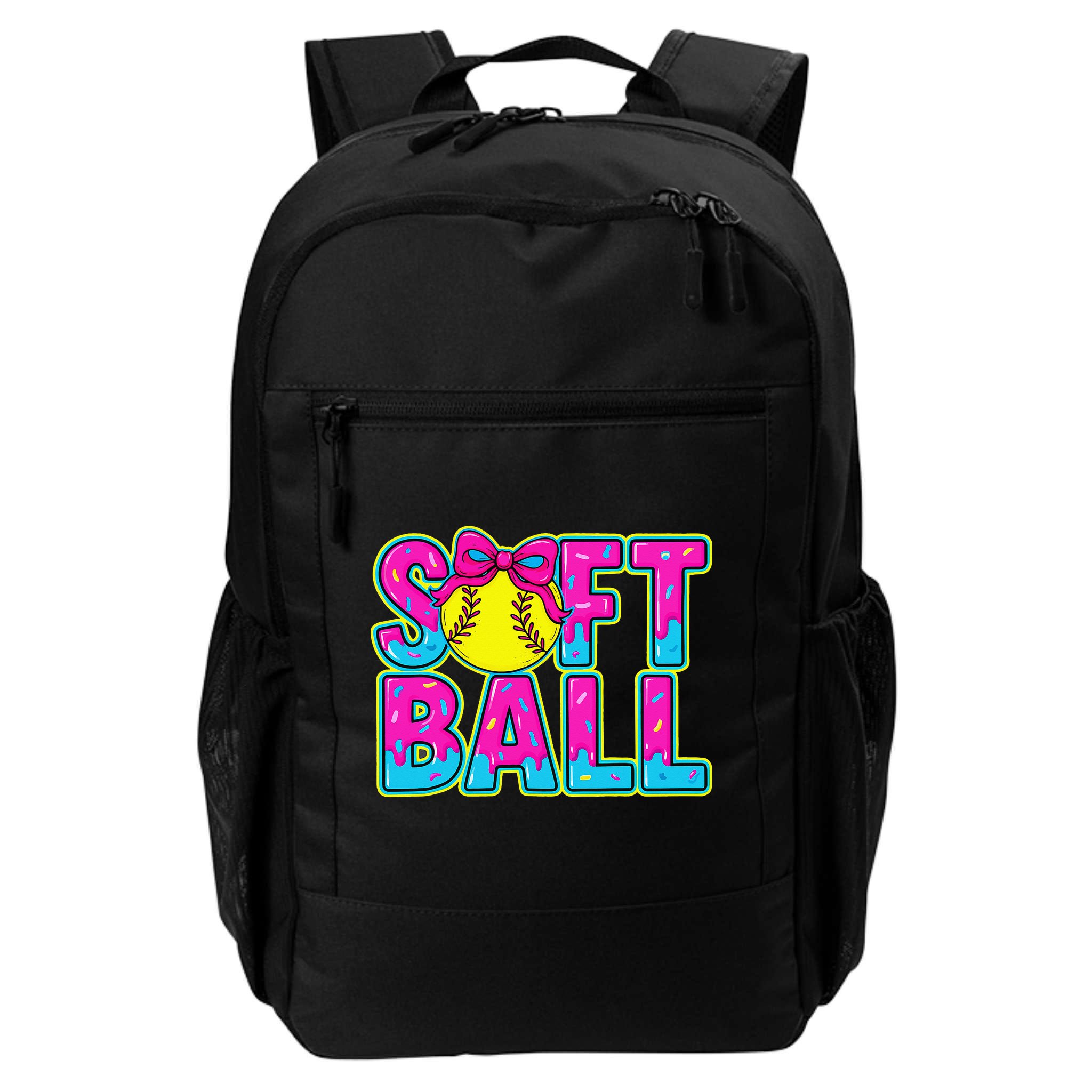 Softball Mama Drip Ice Cream Baseball Drip Game Day Backpack