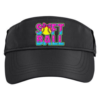 Softball Mama Drip Ice Cream Baseball Drip Game Day Adult Drive Performance Visor