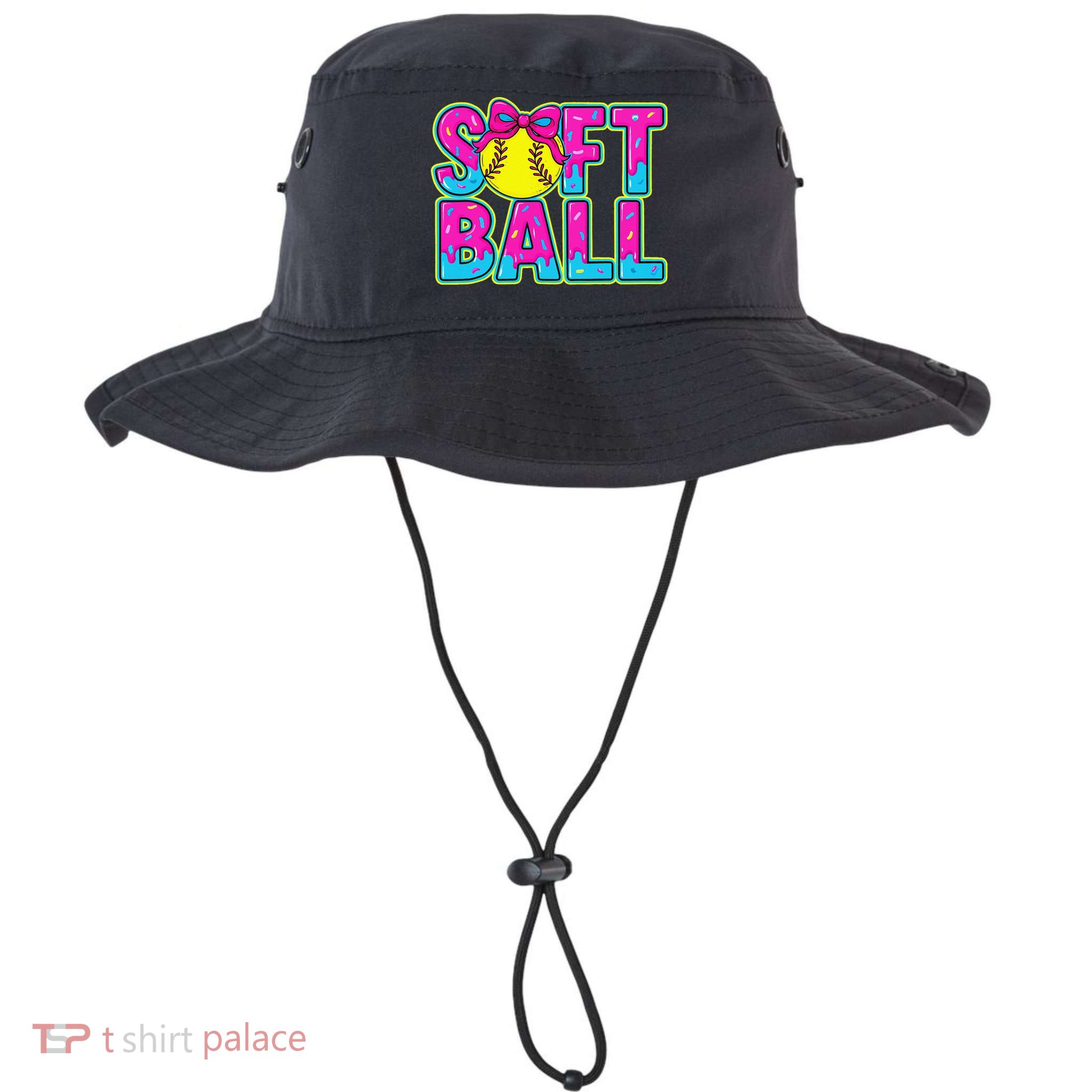 Softball Mama Drip Ice Cream Baseball Drip Game Day Bucket Hat