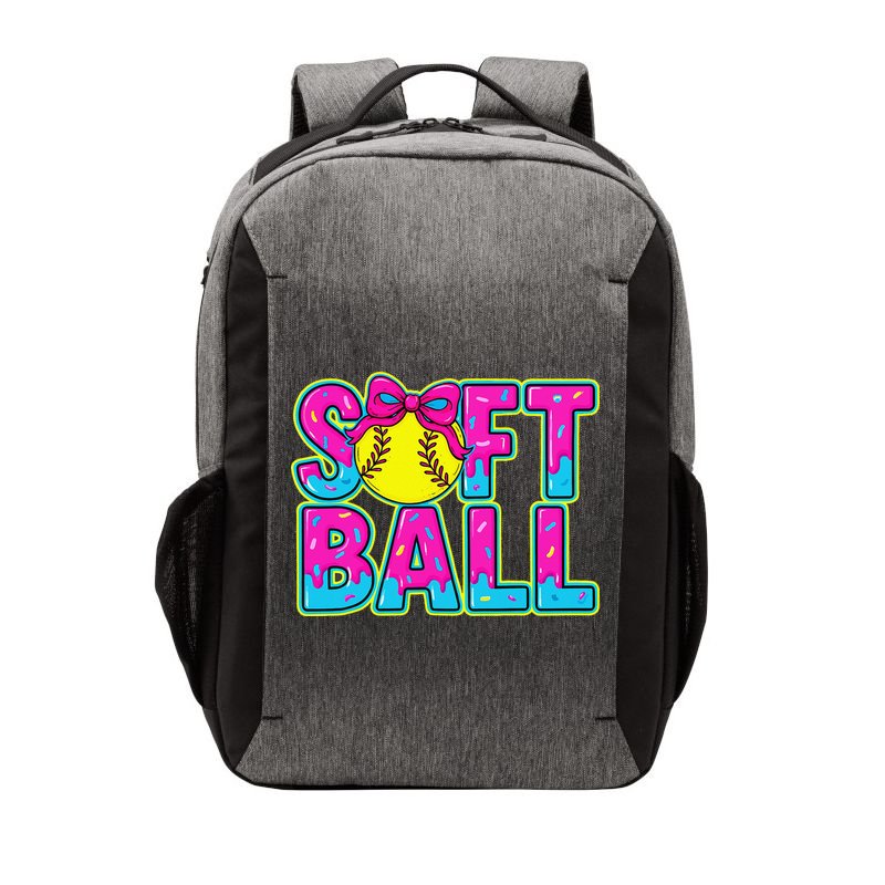 Softball Mama Drip Ice Cream Baseball Drip Game Day Vector Backpack
