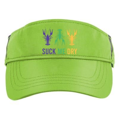 Funny Mardi Gras, Suck Me Dry, Mardi Gras Crawfish, Mardi Gras, Mardi Gras Adult Drive Performance Visor