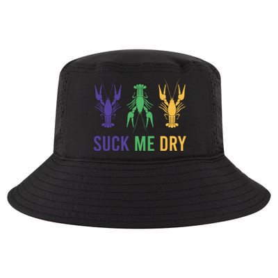 Funny Mardi Gras, Suck Me Dry, Mardi Gras Crawfish, Mardi Gras, Mardi Gras Cool Comfort Performance Bucket Hat