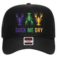 Funny Mardi Gras, Suck Me Dry, Mardi Gras Crawfish, Mardi Gras, Mardi Gras High Crown Mesh Back Trucker Hat