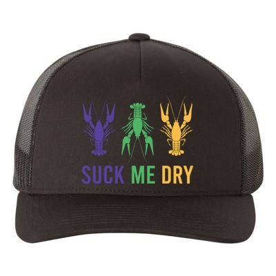 Funny Mardi Gras, Suck Me Dry, Mardi Gras Crawfish, Mardi Gras, Mardi Gras Yupoong Adult 5-Panel Trucker Hat