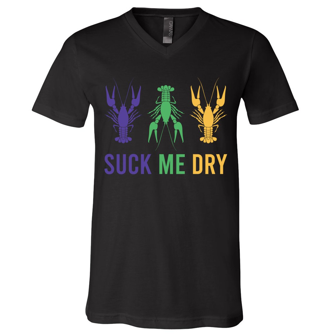 Funny Mardi Gras, Suck Me Dry, Mardi Gras Crawfish, Mardi Gras, Mardi Gras V-Neck T-Shirt