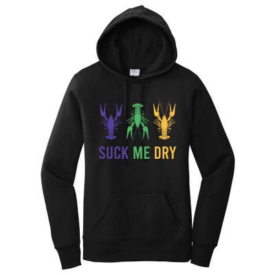 Funny Mardi Gras, Suck Me Dry, Mardi Gras Crawfish, Mardi Gras, Mardi Gras Women's Pullover Hoodie