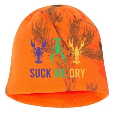 Funny Mardi Gras, Suck Me Dry, Mardi Gras Crawfish, Mardi Gras, Mardi Gras Kati - Camo Knit Beanie