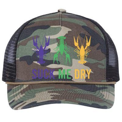 Funny Mardi Gras, Suck Me Dry, Mardi Gras Crawfish, Mardi Gras, Mardi Gras Retro Rope Trucker Hat Cap