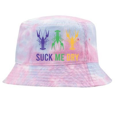 Funny Mardi Gras, Suck Me Dry, Mardi Gras Crawfish, Mardi Gras, Mardi Gras Tie-Dyed Bucket Hat