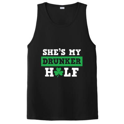 SheS My Drunker Half Funny St Patty PatrickS Day Gift PosiCharge Competitor Tank