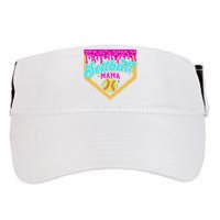Softball Mama Drip Ice Cream Dripping Game Day Softball Mom Adult Drive Performance Visor