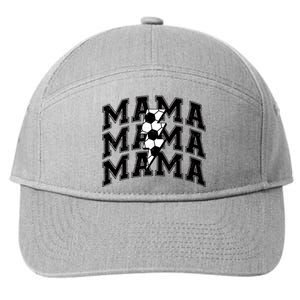 soccer Mama Distressed Lightning Bolt Mom 7-Panel Snapback Hat