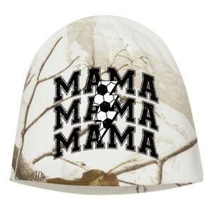 soccer Mama Distressed Lightning Bolt Mom Kati - Camo Knit Beanie