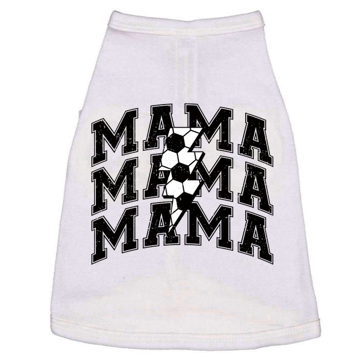 soccer Mama Distressed Lightning Bolt Mom Doggie Tank