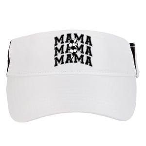 soccer Mama Distressed Lightning Bolt Mom Adult Drive Performance Visor