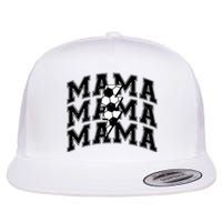 soccer Mama Distressed Lightning Bolt Mom Flat Bill Trucker Hat