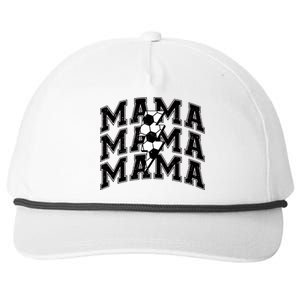 soccer Mama Distressed Lightning Bolt Mom Snapback Five-Panel Rope Hat