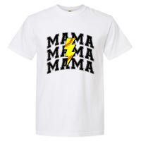 Softball Mama Distressed Lightning Bolt Mom Garment-Dyed Heavyweight T-Shirt