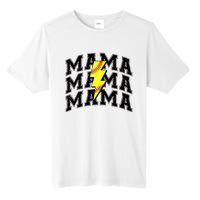 Softball Mama Distressed Lightning Bolt Mom Tall Fusion ChromaSoft Performance T-Shirt