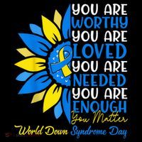 Sunflower Motivational Down Syndrome Awareness Kid Baby Bodysuit