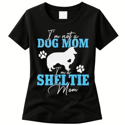 Sheltie Mom Dog Lovers Gifts For Dog Paw Mother's Day Womens T-Shirt