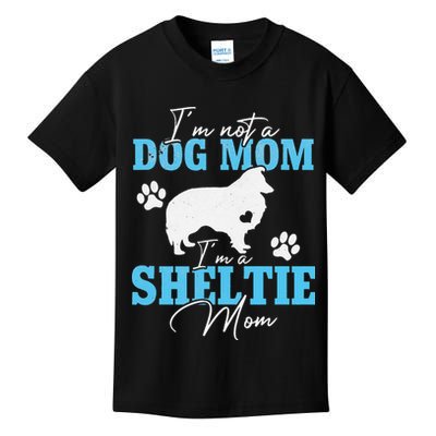 Sheltie Mom Dog Lovers Gifts For Dog Paw Mother's Day Kids T-Shirt