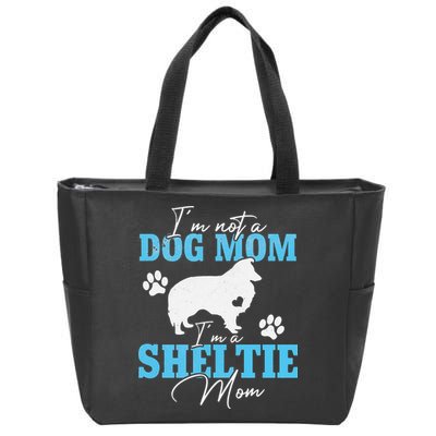 Sheltie Mom Dog Lovers Gifts For Dog Paw Mother's Day Zip Tote Bag