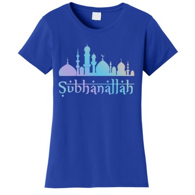 Subhanallah Mosque Design Islamic Ramadan Muslim Cute Gift Women's T-Shirt