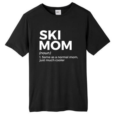 Ski Mom Definition Funny Skiing For Skiers Cute Gift Tall Fusion ChromaSoft Performance T-Shirt