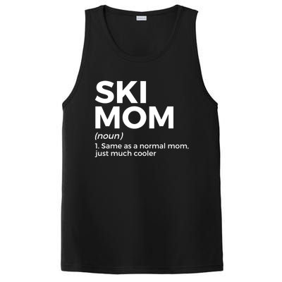 Ski Mom Definition Funny Skiing For Skiers Cute Gift PosiCharge Competitor Tank