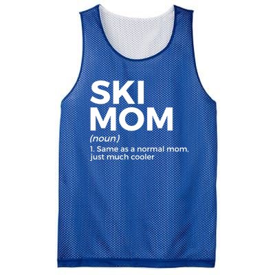 Ski Mom Definition Funny Skiing For Skiers Cute Gift Mesh Reversible Basketball Jersey Tank