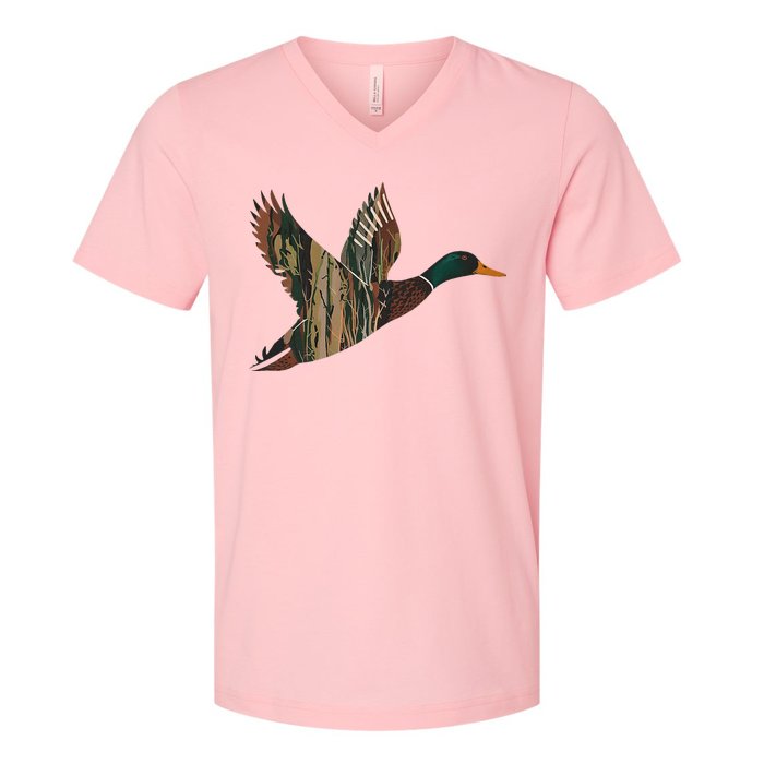 Sitka Mallard Dux Waterfowl Hunting Gear Duck V-Neck T-Shirt