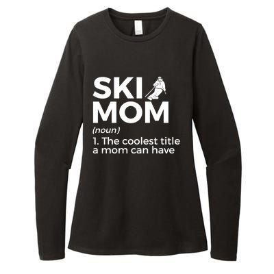 Ski Mom Definition Funny Skiing For Skiers Cute Gift Womens CVC Long Sleeve Shirt