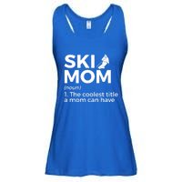 Ski Mom Definition Funny Skiing For Skiers Cute Gift Ladies Essential Flowy Tank