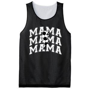 soccer Mama Distressed Lightning Bolt Mom Mesh Reversible Basketball Jersey Tank