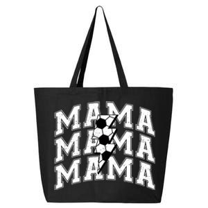 Soccer Mama Distressed Lightning Bolt Mom 25L Jumbo Tote