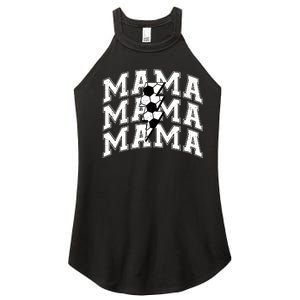 Soccer Mama Distressed Lightning Bolt Mom Women's Perfect Tri Rocker Tank