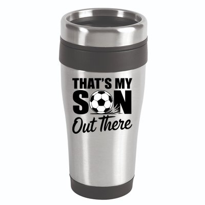 Soccer Mom Dad Proud Parent Game Day Gift 16oz Travel Tumbler